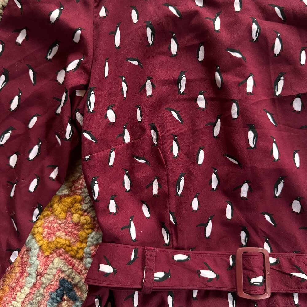 Modcloth/Pretty Vacant. Mid-Century Inspired Penguin Print Dress. UK 10/US 6.
